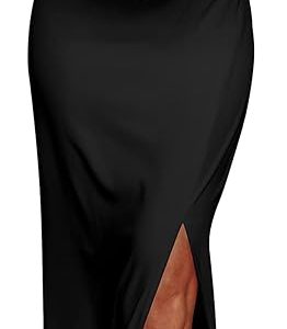 PRETTYGARDEN Women’s Summer Wrap Maxi Dress Casual Boho Floral V Neck Short Sleeve Ruffle Hem Split Beach Long Dresses