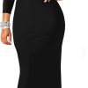 YMDUCH Women’s Sexy Elegant Long Sleeve Off Shoulder Bodycon Long Evening Formal Dress