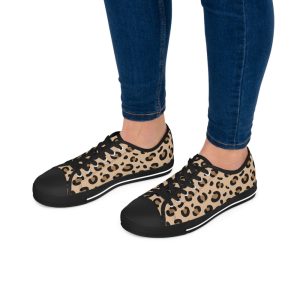 Dare to Be Different Women’s Low Top Sneakers | Breathable Leopard Print Design | Comfort and Fashion in Every Step