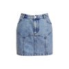 Denim Garter Skirt