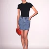 Denim Garter Skirt