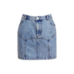 Denim Garter Skirt