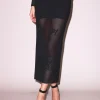 Lace Pointelle Maxi Skirt