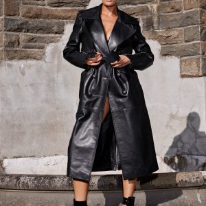 Leather Trench Coat
