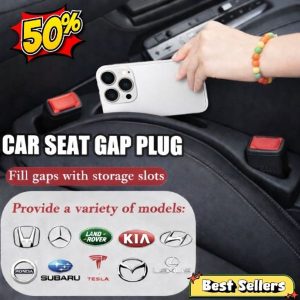 Last Day 50 OFF Car Seat Gap Plug with Storage Slot Custom Logo