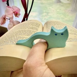 BEST SELLER CuteCat 3D Printed Thumb Book Page Holder Adorable Cat Bookmark